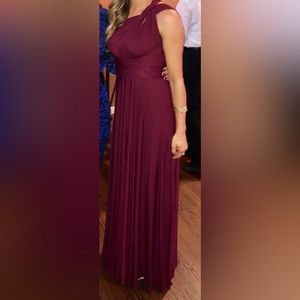 AZAZIE bridesmaid dress, burgundy